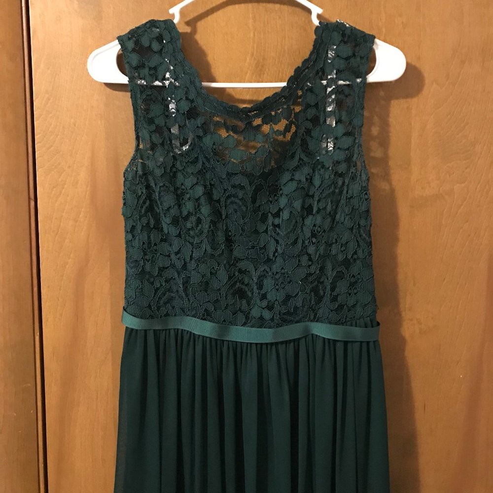 David's Bridal Juniper Lace Bridesmaid Dress - Picture 2 of 5